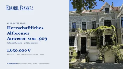 Herrschaftliches Altbremer Anwesen von 1903 - Außenansicht (23)