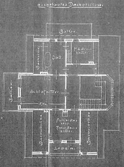 Denkmalgeschützte, historische Villa in Horn - Dachgeschoss (1154)