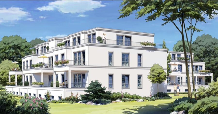 Villa Cara – Oberneuland: Penthouse mit riesiger Sonnenterrasse und Lift für den Erstbezug, 28355 Bremen, Wohnung