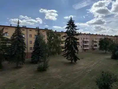 Blick vom Balkon