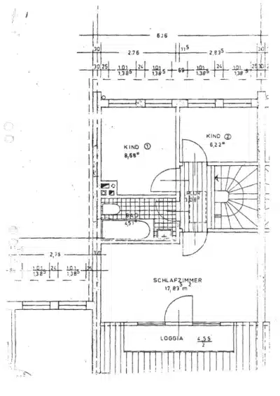 Gepflegtes Reihenmittelhaus in Horn-Lehe - Grundriss 2. OG (140)